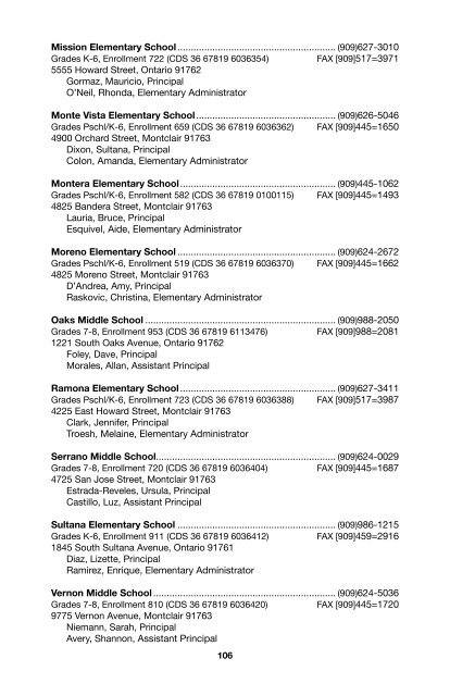 SBCSS Telephone Directory 11-12