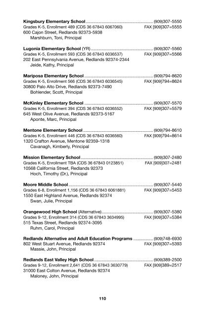 SBCSS Telephone Directory 11-12