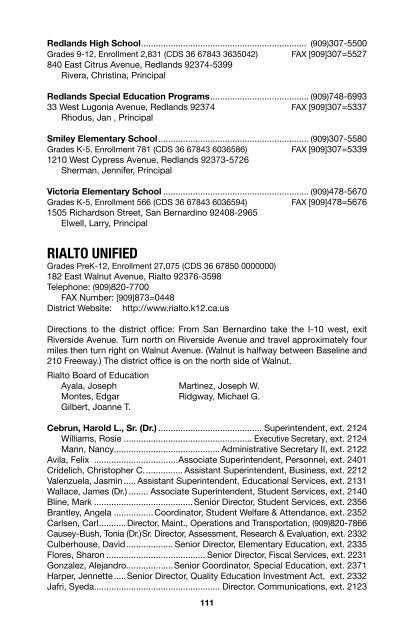 SBCSS Telephone Directory 11-12