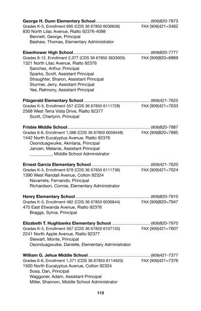 SBCSS Telephone Directory 11-12