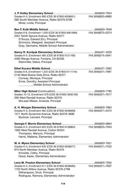 SBCSS Telephone Directory 11-12