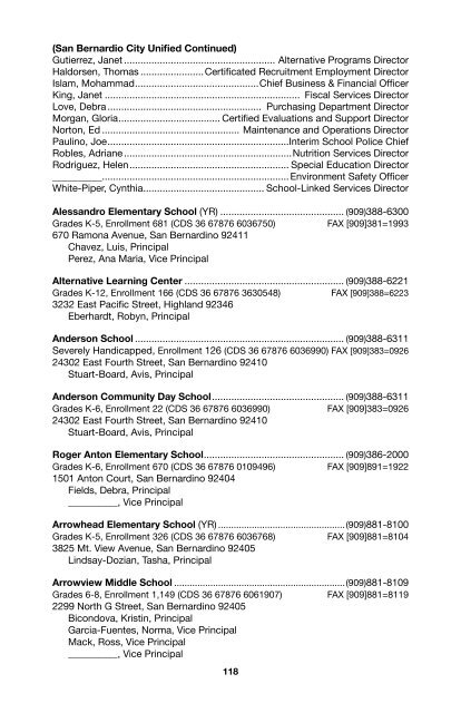 SBCSS Telephone Directory 11-12