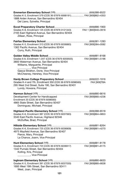 SBCSS Telephone Directory 11-12