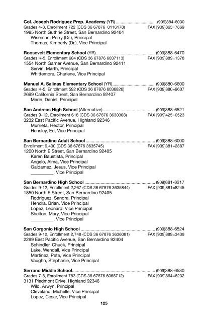 SBCSS Telephone Directory 11-12