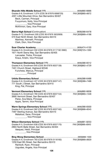 SBCSS Telephone Directory 11-12