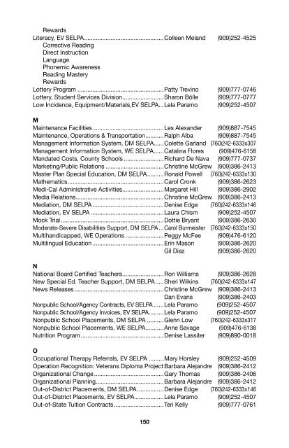 SBCSS Telephone Directory 11-12