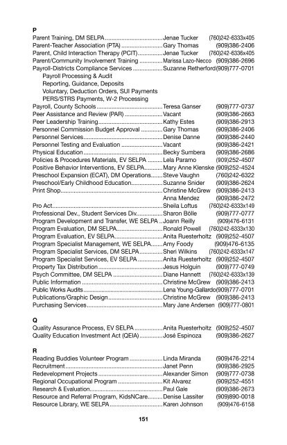 SBCSS Telephone Directory 11-12