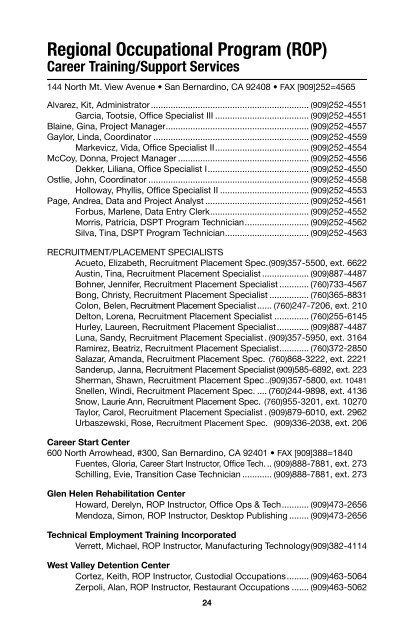 SBCSS Telephone Directory 11-12