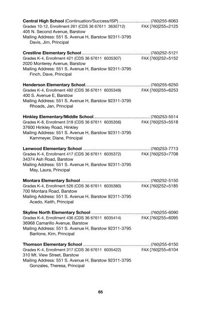 SBCSS Telephone Directory 11-12