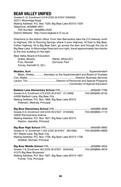 SBCSS Telephone Directory 11-12