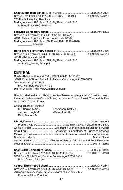 SBCSS Telephone Directory 11-12