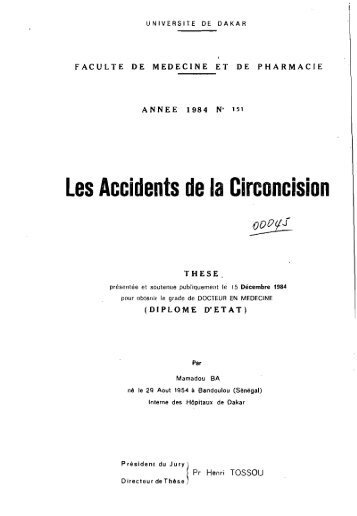 les Accidents de la Circoncision