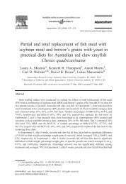 Partial and total replacement of fish meal with soybean meal and ...