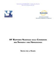 X Rapporto Nazionale Infanzia e Adolescenza ... - Territorio Scuola