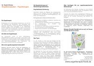 Flyer Psychiatrie - Dr. Frank & Partner - Ergotherapeuten