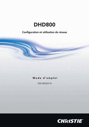 DHD800 (Francais) - Christie Digital Systems