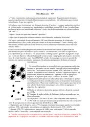 Problemas sobre Citoesqueleto e Motilidade Microfilamentos â MF 1 ...