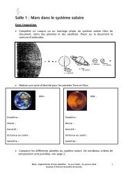 Mars Dans Le Systeme Solaire Muséum Dhistoire Naturelle