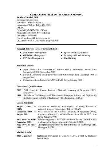 CV in PDF format