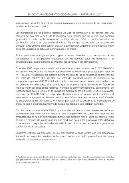 Informe 17/2007