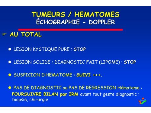 sarcomes des parties molles et hÃ©matomes musculaires spontanÃ©s