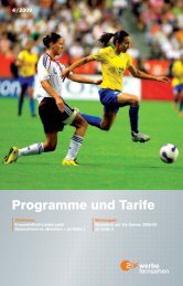 Programme und Tarife - ZDF Werbefernsehen