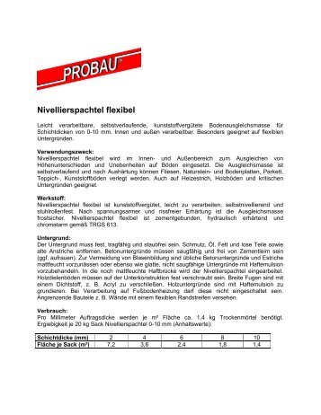 Nivellierspachtel flexibel