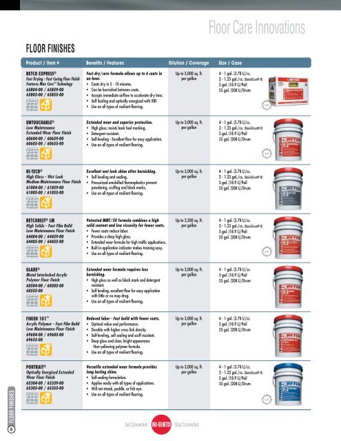 CLEANING SOLUTIONS GUIDE - Betco Corporation