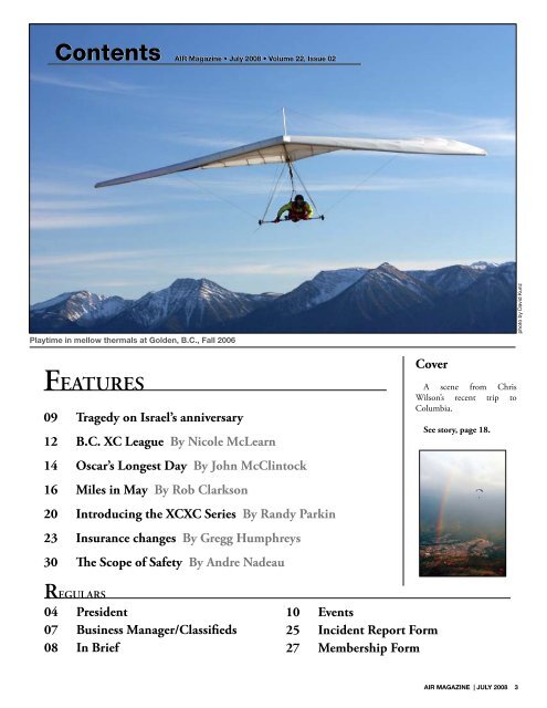 2008-07 - Hang Gliding and Paragliding Association of Canada