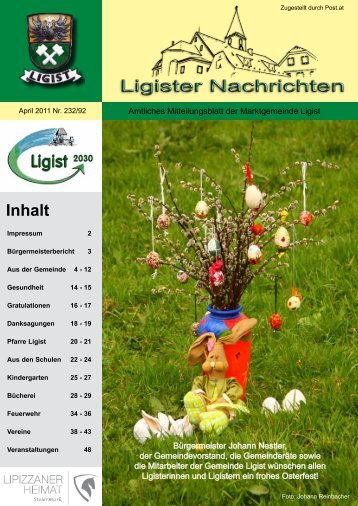 Ligister Nachrichten April 2011