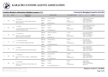 PDF - Karachi Customs Agents Association