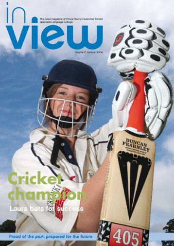 Cricket champion - Prince Henrys Grammar School