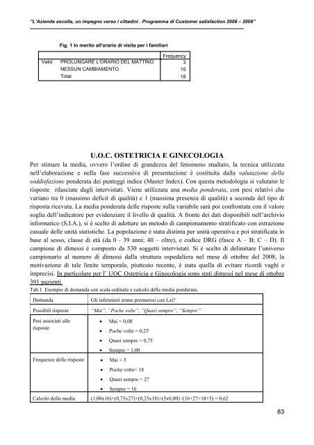 il 1Â° report sul Pronto Soccorso e i dimessi - Azienda Ospedaliera S ...