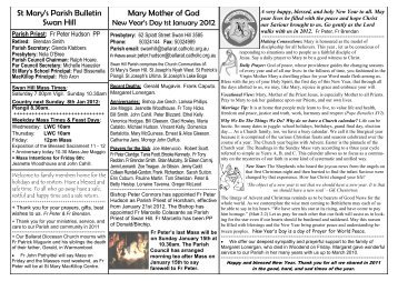 Bulletin - Catholic Diocese of Ballarat