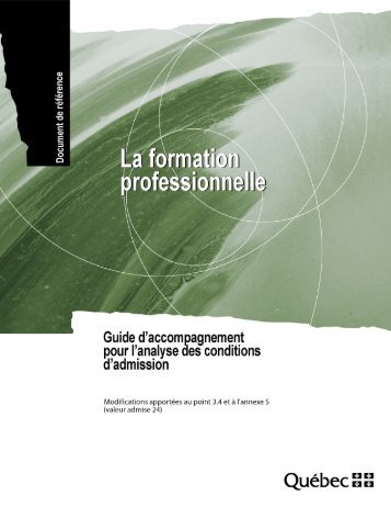 Guide d'accompagnement pour l'analyse des ... - Inforoute FPT