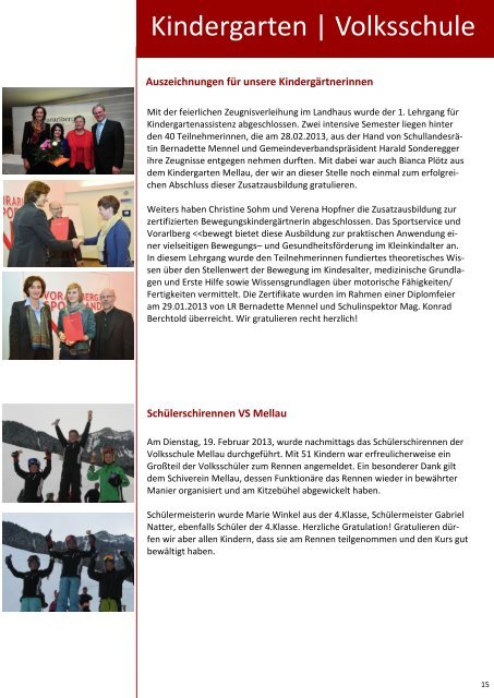 Gemeindezeitung - Mellau