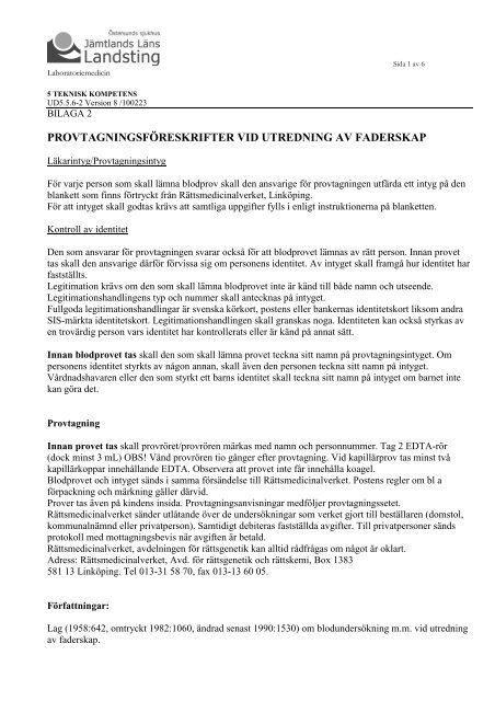 Rutiner provtagning.pdf - jll.se
