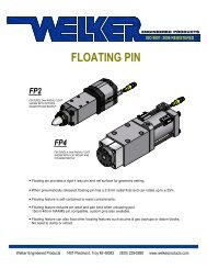 Floating Pin Catalog - Welker Engineered Products