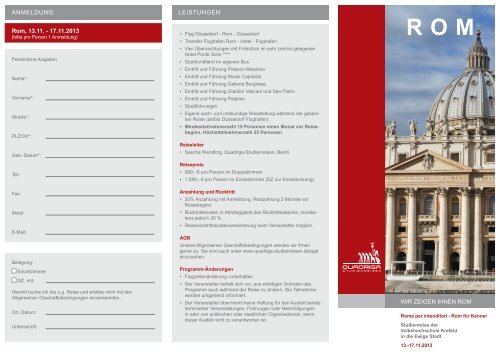 Flyer zur Reise (PDF) - Quadriga-Studienreisen