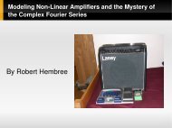 Modeling Nonlinear Amplifiers