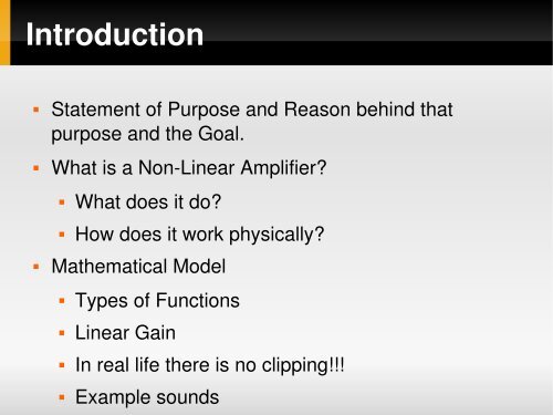 Modeling Nonlinear Amplifiers