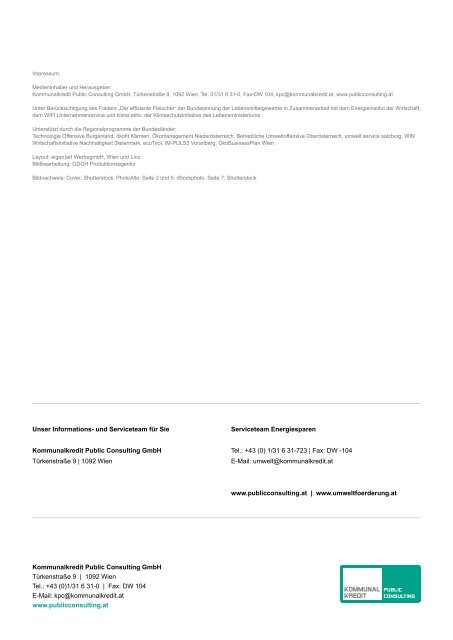 Leitfaden Fleischer - Kommunalkredit Public Consulting