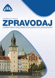 2 / 2011 - zpravodaj čsvts - Český svaz vědeckotechnických ...