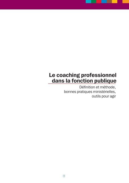 Le coaching professionnel - Fonction publique