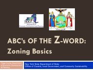 ABC's OF THE Z-WORD: Zoning Basics - Tioga County