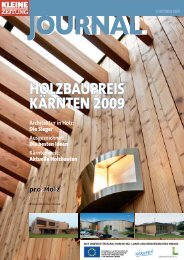 Holzbaupreis Kärnten 2009 (pdf) - proHolz Kärnten