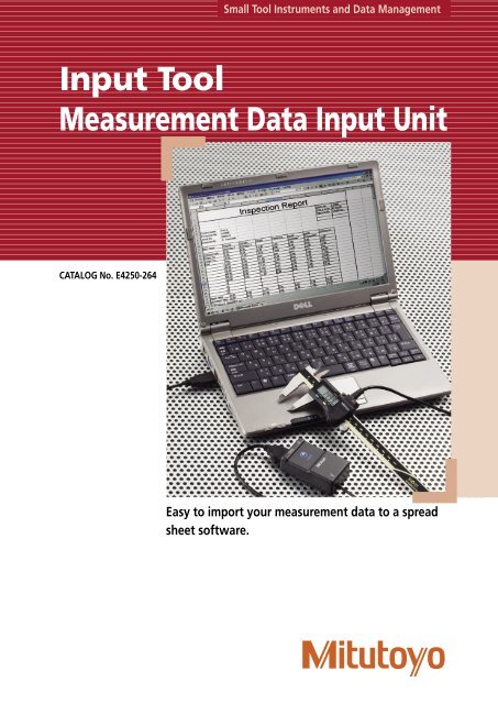 Input Tool Measurement Data Input Unit - Mitutoyo Scandinavia AB