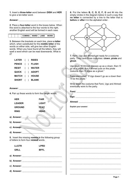 Aptitude paper 1 - Loyola Jesuit College