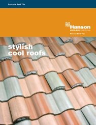 stylish cool roofs - Hanson Roof Tile