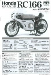 Download the instruction manual (PDF File) - Tamiya